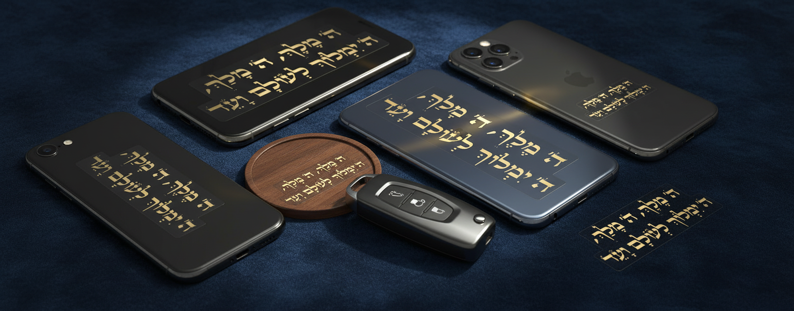 תצוגת מדבקות שם הוויה — בית הדפוס