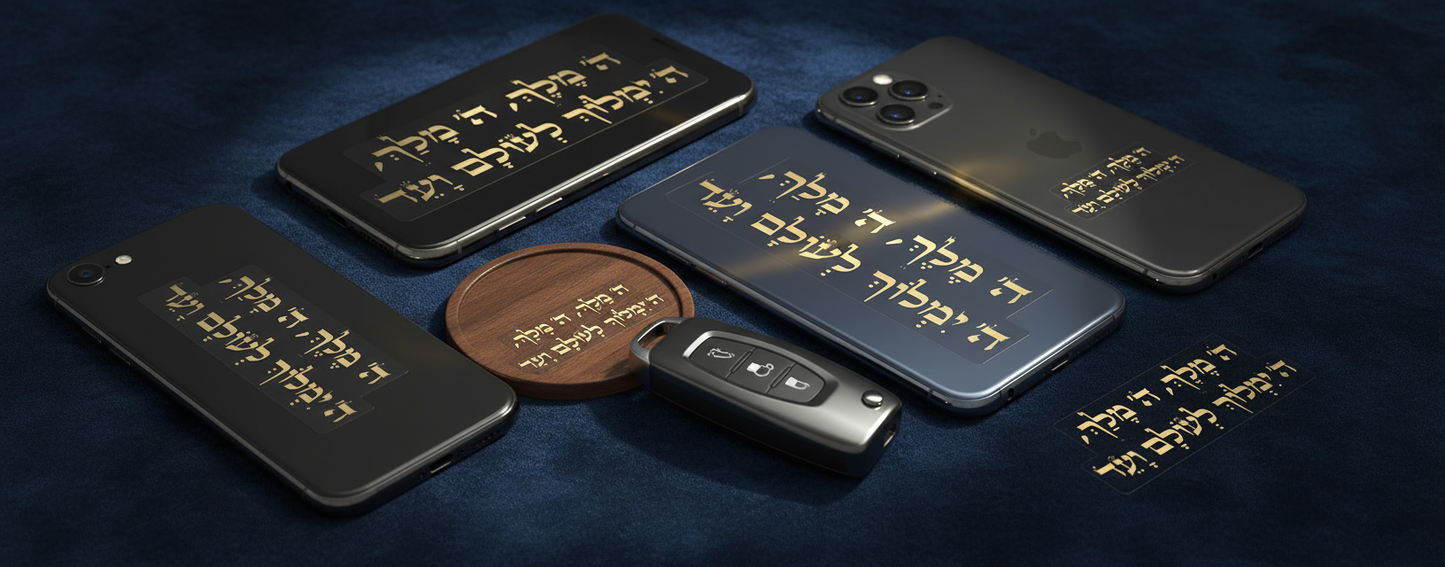 מדבקת ה׳ מלך למחשב נייד - מדבקת ה' מלך - #14